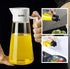 CCKO 19oz Glass Olive Oil Dispenser Bottle, Auto Flip Spout, No Drip Cooking Oil Dispenser for Soy Sauce, Vinegar