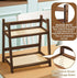 1 2 Countertop Display(Brown,10.2 Inch) Yalikop Pcs Tier Matcha Station Shelf Bamboo Coffee Mug Stand Storage Rack