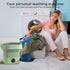 Portable Washer Machine, 10 Liters, Compact Folding Mini Laundry Machine with Spin, 3 Modes, Green for Dorm RV