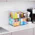 Yieach 4 Pack Countertop,Cabinet,Bathroom,Pantry,Office Closet Large Stackable Storage Drawers,Clear Acrylic Drawer