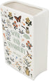 Steel Mill & Co Original Large Book-Shaped Decorative Vase, Ceramic Vases for Home Decor, Cute Bookshelf Decor, Unique