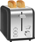 YSSOA 2-Slice Toaster, Extra Wide Slot & Removable Crumb Tray, Retro Stainless-Steel Style, 5 Browning Settings, New