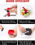 Geedel Manual Food Processor Vegetable Chopper, 2 Cup (500ml) Red Pull Chopper for Veggies, Fruits, Salad, Nuts, Herbs