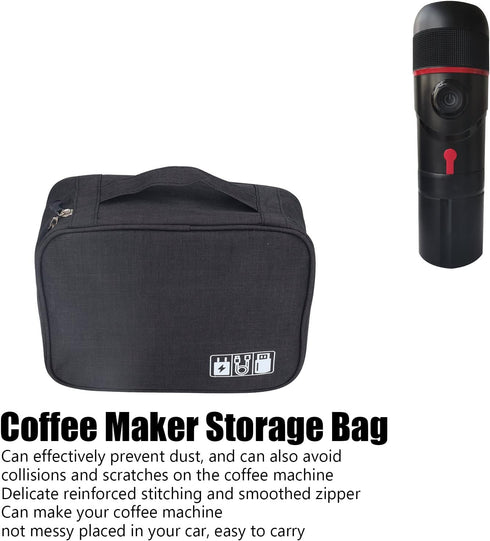 HEEPDD Coffee Maker Bag, Portable Storage Tote for Travel Coffee Machine, Mini Case for Outdoor Use