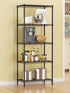 SINGAYE 5 Shelves Wire Shelf Storage Unit, Adjustable Metal Shelves for Laundry Bathroom Kitchen Office (Black)