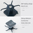 2pcs Under Cabinet Kitchen Utensil Hooks, 360 Rotating Adhesive Hanging Rack for Tools, Towel, Knife (Black)