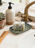 Miamolo Ceramic Soap Dish for Shower, Non-Slip Bar Soap Saver Tray Bar for Bathroom Kitchen Sink Bathtub, Easy
