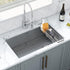304stainless 14in-18in) YQh Retractable Sink Drain Rack, Steel Expandable Sink Storage Rack, Adjustabl Kitchen Sponge