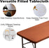 Viiamacki 4 24X48 Inches Rectangle Spandex FT Fitted Tablecloth, Elastic Folding Picnic Table Cloth, Stretchy Patio