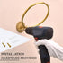 Indian Shelf Premium Boho Brass Towel Ring, Antique Gold Hand Towel Holder for Bathroom Accessories
