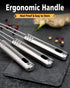Enhanced Version Stainless Steel Spider Strainer Skimmer Ladle, Set of 3 Sizes for Cooking and Frying