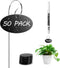 Vcekract Plant Labels, 50 Pcs Acrylic Garden Labels Stakes with a Pen,