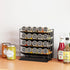 20 801 SpaceAid Pull Out Spice Rack Organizer with Jars, Heavy Duty Slide Out Seasoning Organizer for Kitchen Cabinets
