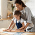 Silicone Pastry Mat with Measurement, Baking Mat for Fondant, Rolling Dough, Pie Crust, Pizza, Cookies, 16" x 24", Blue
