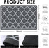 19"x 12" Counter Absorbent Dish Drying Mats for Baby Bottle Dish Rack, Coffee Maker Mat Easy to Clean Non-slip Rubber