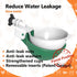 (5 Pack-Green) Large Automatic Chicken Waterer Cups, Chicken Water Feeder Suitable for Chicks, Duck, Goose, Turkey