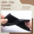 2 PCS Silicone Assist Handle Holder - Heat Resistant Pot Handle Covers for Kitchen Pot Pan - Black