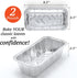 Spare Essentials 2Lb Foil Bread Pans for Baking (65 Pack) Disposable Bread Pans - Perfect for Baking Banana Bread, Cakes & Meatloaf - 2 Pound Aluminum Pans for Food Serving - 8.5" X 4.5" X 2.5"