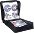 CD Case - 400 Capacity DVD Wallets, Protective CD Storage Organizer Holder Album Box Binder (Black Leather)