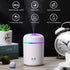 2 Pieces Portable Mini Humidifiers, 300 ml Quiet USB Desktop Humidifier with 2 Mist Modes and Auto Shut Off (Pink,