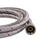 Hausen 72-Inch Stainless steel Washing machine connector 6 Feet - Elbow, Washing Machine Supply Line, 1-Pack