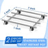 2 Pcs Metal Trivets for Hot Dishes, Stainless Steel Set, 7" x 7", Heat & Rust-Resistant