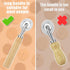 Pastry Cutter Wheel with Wooden Handle, Fluted Ravioli Crimper, Pizza Dumpling Cutter for Home and Kitchen