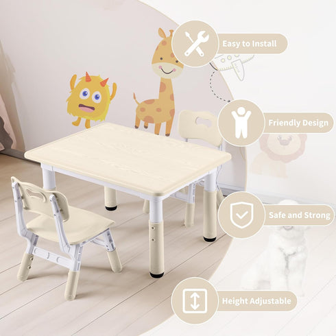 3 2-8, Set (2-Pack) GITAWUSA Adjustable Kids Chair, Level Height Adjustable Child Chair, Toddler Chairs for Children