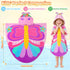Towel,100% Swimming, 3-6 PinkSheep Kids Beach Cotton Bath Towel with Hooded, Super Absorbent Girl Poncho Towel