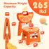 9 Inch, 265 lbs ACSTEP Folding Step Stool Sturdy Collapsible Step Stool Foldable Up to for Kids Toddlers & Adults, Non