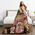 QETXVI 60"x 80" Custom Blanket with Photos Text Customized Blanket Personalized Flannel Throw Blankets for Adult Kid