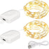 2 Pack 8 (32FT DomeStar Fairy Lights Battery Operate, Rechargeable Lights with Timer, Waterproof Modes for Bedroom