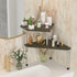 Counter 2 Countertop Counter Weenson Bathroom Organizer Corner Shelf - Tier Bathroom Organization Bamboo Bathroom Sink