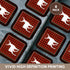 3D Rose Buffalo Plaid Buck Soft Coasters, Multicolor