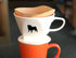 Coffee Pour Over Single Cup Ceramic Brewer Coffee Maker (Pug)