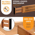 Large Bamboo Drawer Organizer - Expandable Kitchen Drawer Dividers (17" - 21.5") - 6 Pack Adjustable Separators