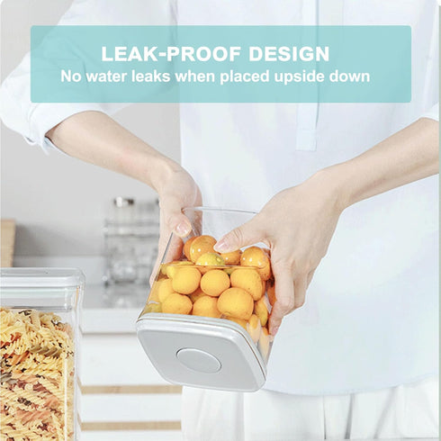 900ml 0.9qt) Airtight Food Storage Container Pop Containers With Lids, Bpa Free for Spaghetti Cereal Flour Rice Kitchen