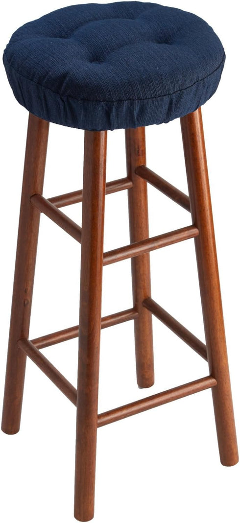 14 2 Pack Klear Vu Omega Gripper Non-Slip Tufted Round Barstool Cushion for Dining Rooms, Cafes, Bars and Restaurants