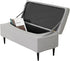 KRFOONN Rectangle Ottoman Covers Stretch Folding Storage Ottoman Bench Cover Printed Storage