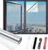 Window Privacy Film with Free Installation Tools, One Way Daytime Static Cling Reflective Heat Control