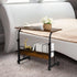 31.5'' SIDUCAL Portable Laptop Desk, Mobile Laptop Cart Adjustable Height, Rolling Computer Cart with Wheels, Mobile