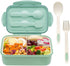 LOVINA Bento Boxes for Adults - 1100 ML Lunch Box for Kids with Spoon & Fork, BPA-Free Materials