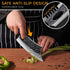 ROCOCO 6.3" Cleaver Butcher Knife, Full Tang with Sheath, Ideal for Home Outdoor BBQ Camping, Great Gift Idea