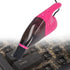 GLOGLOW Mini Vacuum Cleaner, USB Handheld Keyboard Vacuum with Powerful Suction for Desktop, Drawer, Car Interior (Pink)