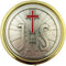 Religious Gifts Gold Plate Eucharist PYX with IHS and Red Enamel Cross, 2 1/4 Inch