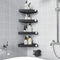 Sotfamily Plastic Shower Caddy Corner (for 90 Only), 4 Pack Adhesive Corner