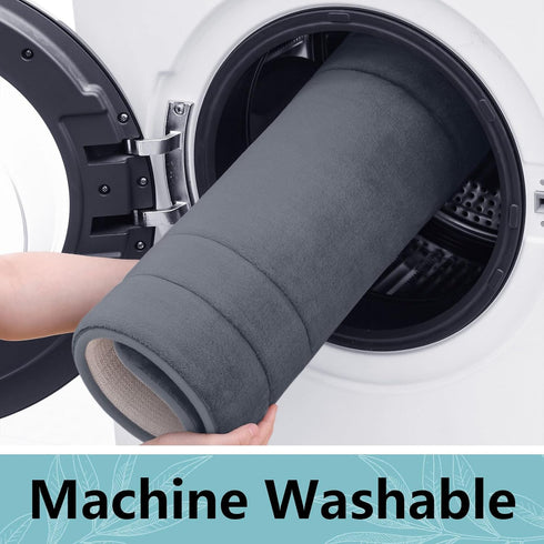 Arotive Ultra Soft Memory Foam Bathroom Rug Mat 30x20, Absorbent Machine Wash Dry Bath Mat, Dark Grey