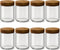 8 Pack 16oz and 10oz Overnight Oats Containers with Lids, Glass Mason