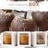 40 Pack 4" 4" 4" Packaging BadenBach Candy Apple Boxes with Hole and Sticks, x x Kraft Caramel Apple Box with Clear
