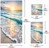 HATESAH Set,Soft Set 3 Piece,1 Towel,1 Towel,1 Beach Bath Towels Highly Absorbent Sea Ocean Waves Island Hawaiian